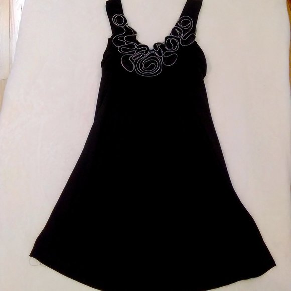 Dresses & Skirts - American City Wear black mini dress w zipper decor